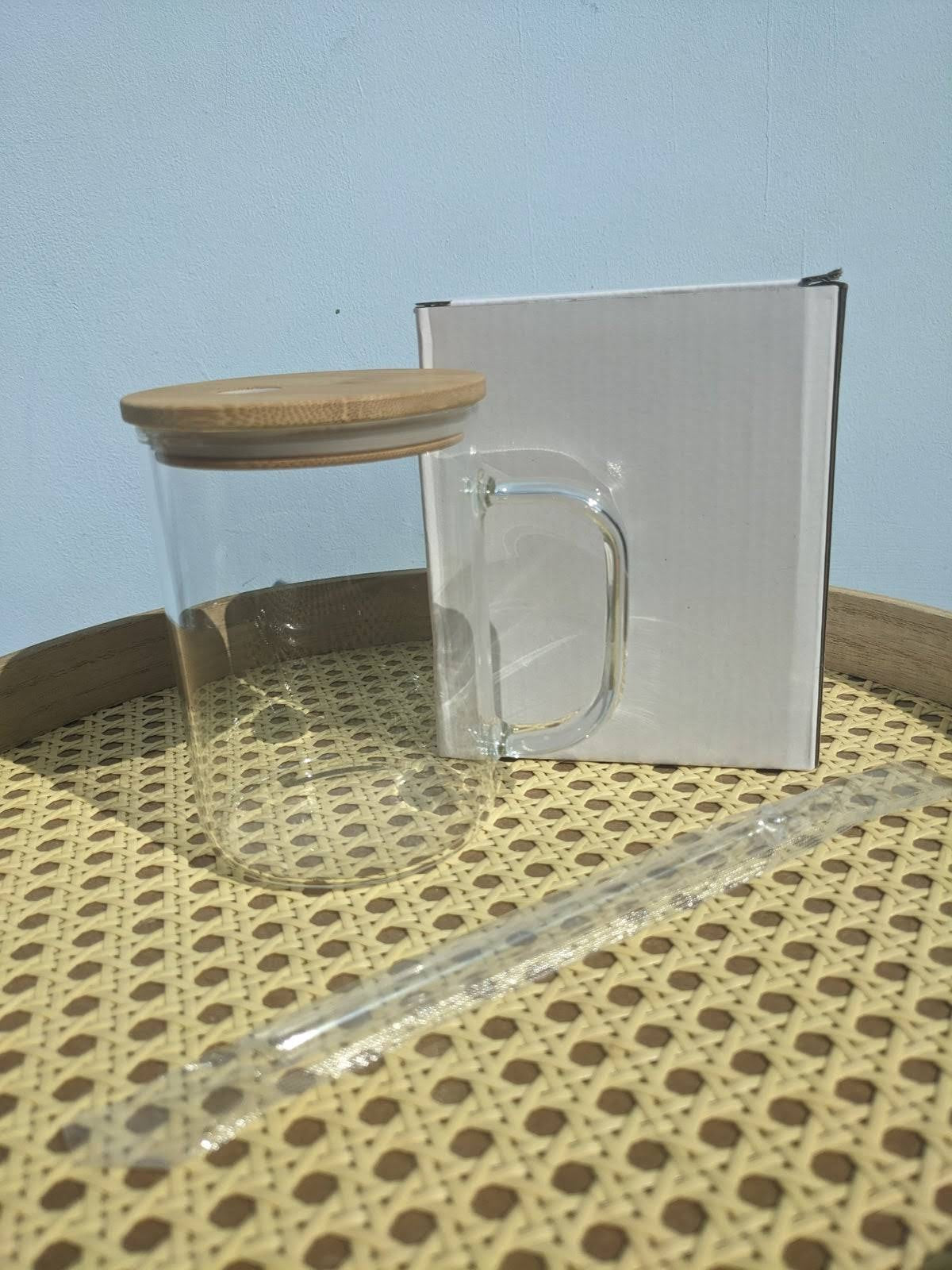 17oz sublimation glass mug
